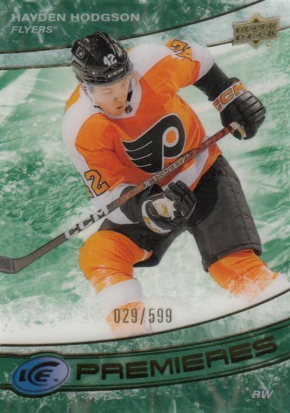 insert RC karta HAYDEN HODGSON 22-23 UD Ice Premieres Green /599